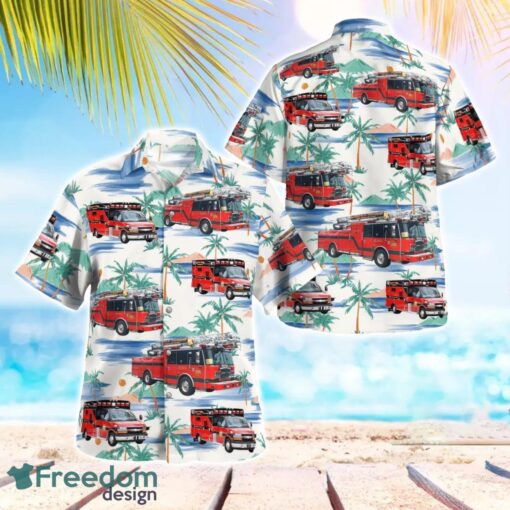 Bloomfield Township Fire Department 3D Hawaiian Shirt Product Photo 1