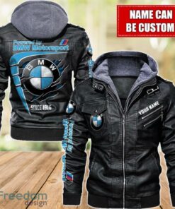 BMW 2D Leather Jacket For Men Custom Name Special Gift Ideas Product Photo 1