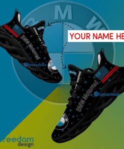 BMW Motorrad Motorcycle Sport Sneaker Signature Custom Name Gift Max Soul Shoes USA Flag Star New For Fans - BMW Motorrad Motorcycle Running Shoes New Trending Personalized Photo 1