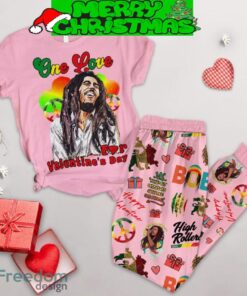 Bob Marley One Love Fleece Pajamas Set Gift Family Bob Marley One Love Fleece Pajamas Set Gift Family