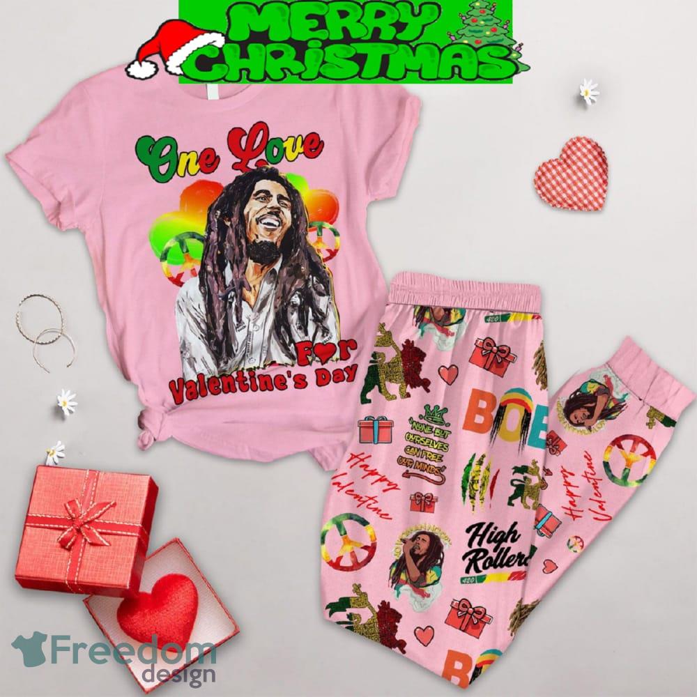 Bob Marley One Love Fleece Pajamas Set Gift Family - Bob Marley One Love Fleece Pajamas Set-1