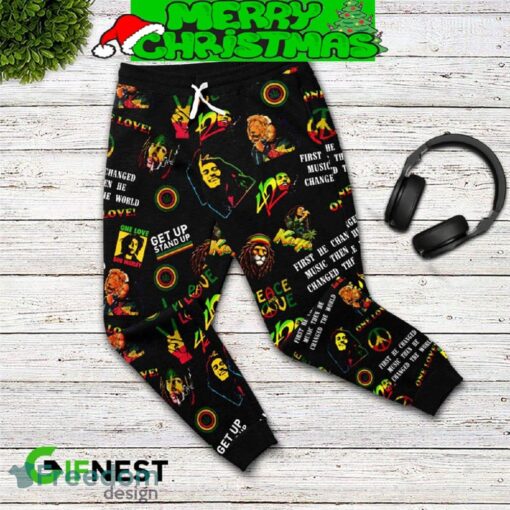 Bob Marley One Love One Heart One Destiny Pajamas Set For Christmas - Bob Marley One Love One Heart One Destiny Pajamas Set-3