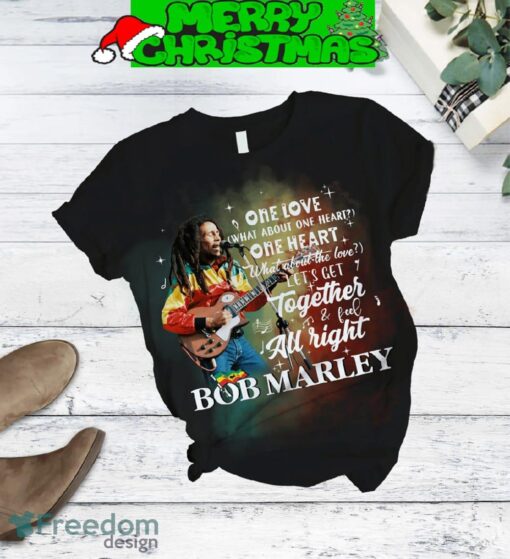 Bob Marley One Love True Love Fleece Pajamas Set All Over Print Christmas Gift - Bob Marley One Love True Love Fleece Pajamas Set-2