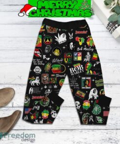 Bob Marley One Love True Love Fleece Pajamas Set All Over Print Christmas Gift - Bob Marley One Love True Love Fleece Pajamas Set-3