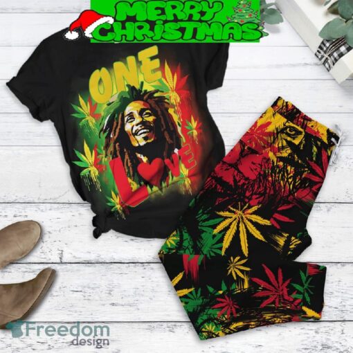 Bob Marley When You Smoke The Herb Fleece Pajamas Set Gift Family - Bob Marley When You Smoke The Herb Fleece Pajamas Set-1