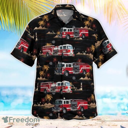 Boise, Idaho, North Ada County Fire & Rescue Aloha Hawaiian Shirt Product Photo 2