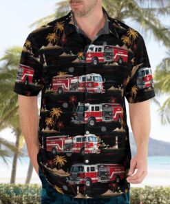 Boise, Idaho, North Ada County Fire & Rescue Aloha Hawaiian Shirt Product Photo 3