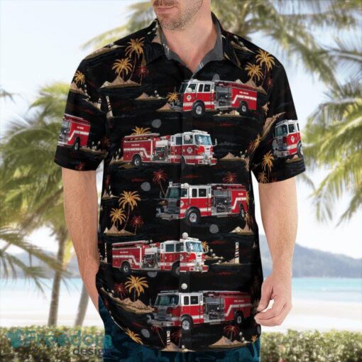 Boise, Idaho, North Ada County Fire & Rescue Aloha Hawaiian Shirt Product Photo 3