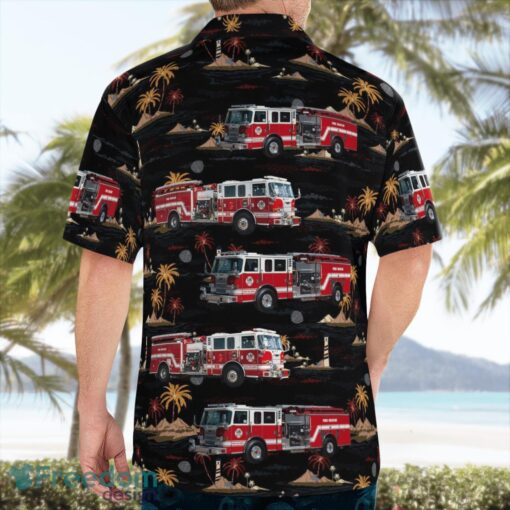 Boise, Idaho, North Ada County Fire & Rescue Aloha Hawaiian Shirt Product Photo 4