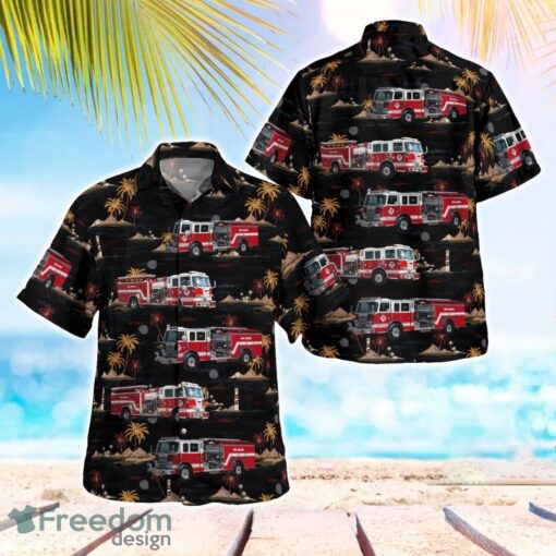 Boise, Idaho, North Ada County Fire & Rescue Aloha Hawaiian Shirt Product Photo 1