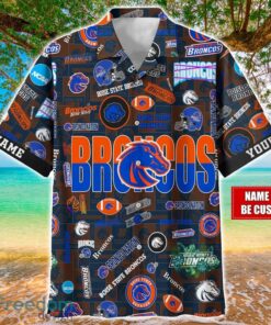 Boise State Broncos Logo Hawaiian Shirt For Fans Trending Beach Shirt Custom Name