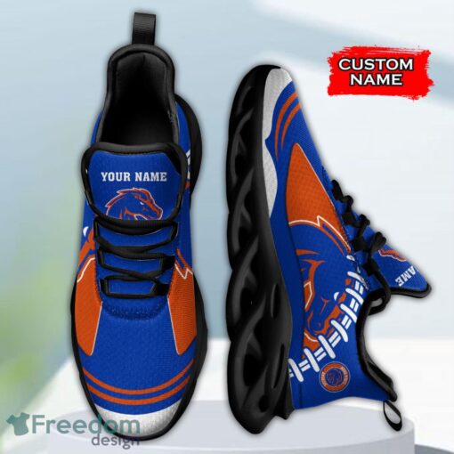 Boise State Broncos NCAA Max Soul Shoes Big Logo And Custom Name Sneakers For Men Women Product Photo 3