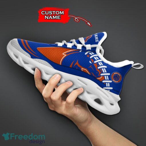 Boise State Broncos NCAA Max Soul Shoes Big Logo And Custom Name Sneakers For Men Women Product Photo 5