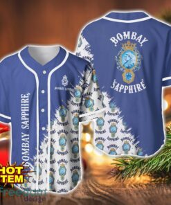 Bombay Sapphire Logo Printed Baseball Jersey Shirt For Men And Women