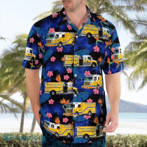 Boone County (Columbia, MO) Fire District Beach Hawaiian Shirt Gift For Summer Holiday Product Photo 3