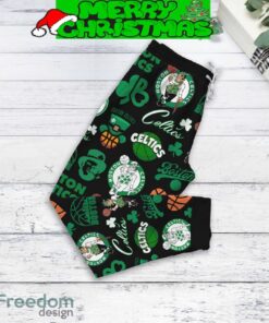 Boston Celtics Kind Of Girls Fleece Pajamas Set All Over Print Christmas Gift - Boston Celtics Kind Of Girls Fleece Pajamas Set-3