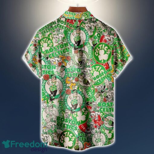 Boston Celtics Logo All Printed 3D Hawaiian Shirt For Fans NBA Hawaiian Shirt Product Photo 2