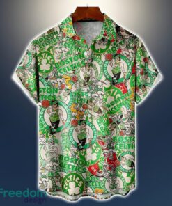 Boston Celtics Logo All Printed 3D Hawaiian Shirt For Fans NBA Hawaiian Shirt