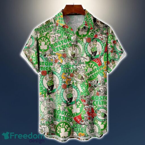 Boston Celtics Logo All Printed 3D Hawaiian Shirt For Fans NBA Hawaiian Shirt Product Photo 1