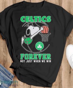 Boston Celtics Snoopy Plays Basketball Forever Not Just When We Win 2024 Shirt