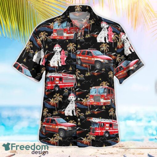 Boston Fire Department & Dalmatian Fire Dog Hawaiian Shirt Gift For Summer Vacation Product Photo 2