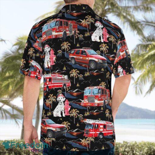 Boston Fire Department & Dalmatian Fire Dog Hawaiian Shirt Gift For Summer Vacation Product Photo 4