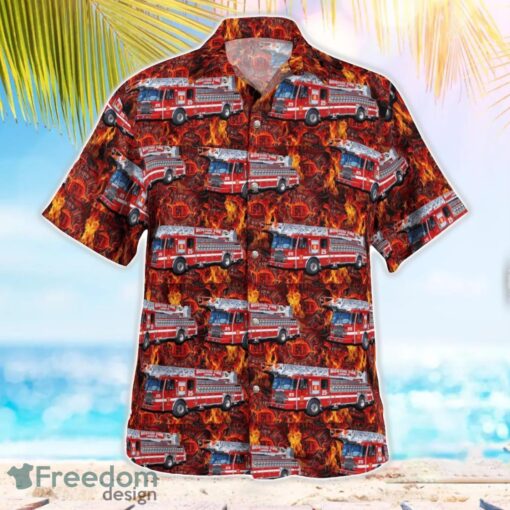 Boston Fire Department Ladder Truck Hawaiian Shirt Gift For Summer Vacation Product Photo 2