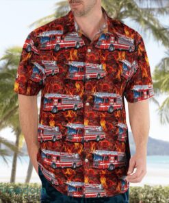 Boston Fire Department Ladder Truck Hawaiian Shirt Gift For Summer Vacation Product Photo 3