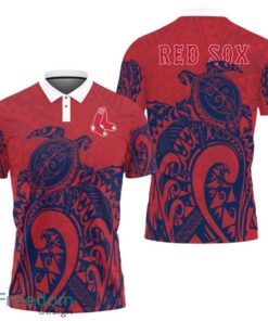 Boston Red Sox Turtle Polynesian Pattern Polo Shirt Boston Red Sox Turtle Polynesian Pattern Polo Shirt