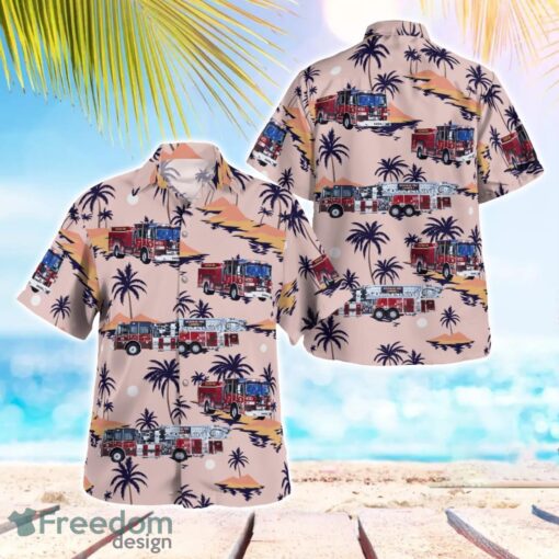 Bozeman, Montana, Bozeman Fire Department Aloha Hawaiian Shirt Product Photo 1