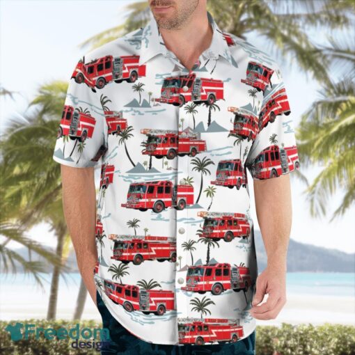 Braintree, Massachusetts, Braintree Fire Department Hawaiian Shirt Summer Beach Gift Product Photo 4