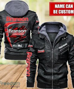 Branson 2D Leather Jacket For Men Custom Name Special Gift Ideas Product Photo 1