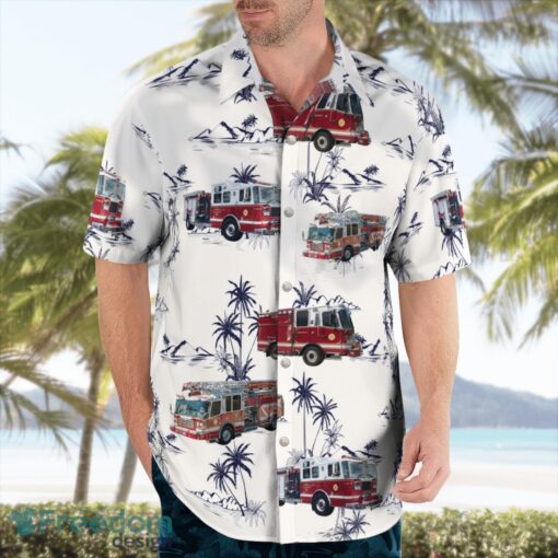 Bridgehampton, Suffolk County, New York, Bridgehampton Volunteer Fire Department Aloha Hawaiian Shirt Product Photo 4