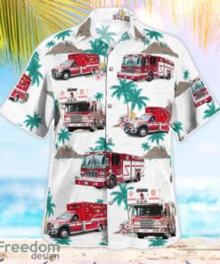 Bridgewater Fire Department 3D Hawaiian Shirt Product Photo 2