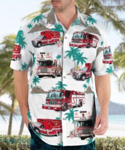 Bridgewater Fire Department 3D Hawaiian Shirt Product Photo 3