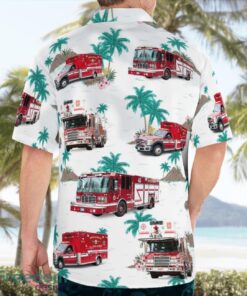 Bridgewater Fire Department 3D Hawaiian Shirt Product Photo 4