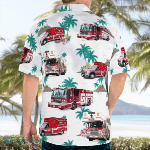 Bridgewater Fire Department 3D Hawaiian Shirt Product Photo 4