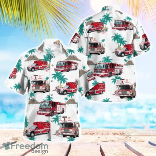 Bridgewater Fire Department 3D Hawaiian Shirt Product Photo 1