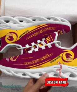 Brisbane Broncos NRL Max Soul Shoes Sneakers Sport Gift For Fans Running Shoes Custom Name Product Photo 3