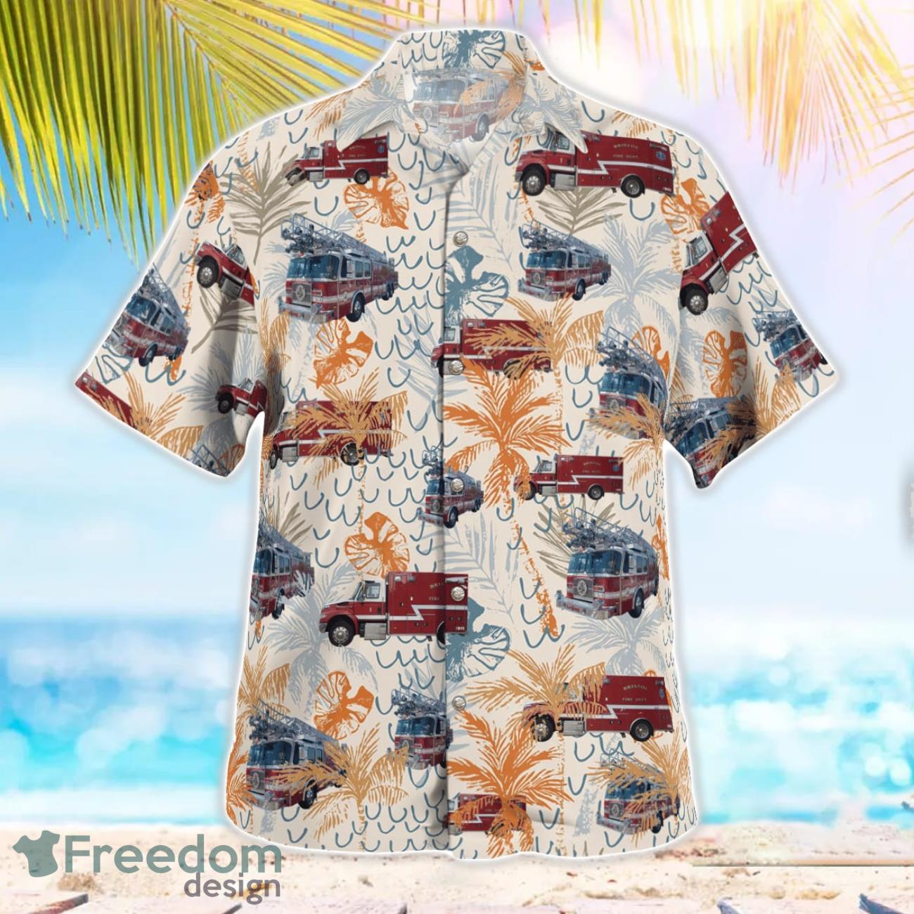 Bristol Fire Department-RI Hawaiian Shirt Beach Summer Shirt Bristol Fire Department-RI Hawaiian Shirt Beach Summer Shirt Product Photo 2