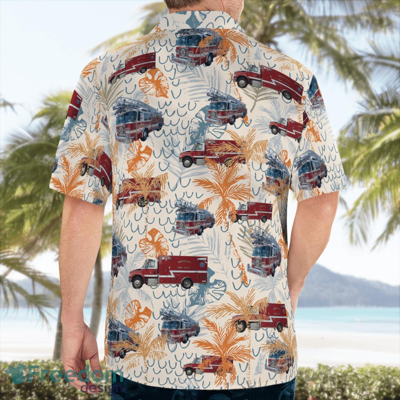 Bristol Fire Department-RI Hawaiian Shirt Beach Summer Shirt Bristol Fire Department-RI Hawaiian Shirt Beach Summer Shirt Product Photo 4
