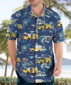 Bristow, Virginia, Company 5 - Nokesville Volunteer Fire Department (Nokesville station) Aloha Hawaiian Shirt Product Photo 3