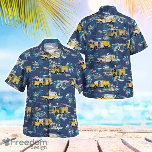 Bristow, Virginia, Company 5 - Nokesville Volunteer Fire Department (Nokesville station) Aloha Hawaiian Shirt Product Photo 1