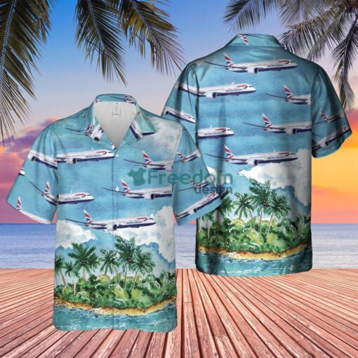 British Airways Plane Hawaiian Shirt Beach Summer Shirt All Printed Product Photo 1