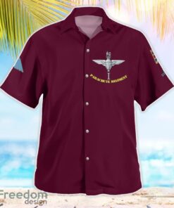 British Army 1 PARA 1st Battalion Parachute Regiment Summer Hawaiian Shirt Product Photo 3