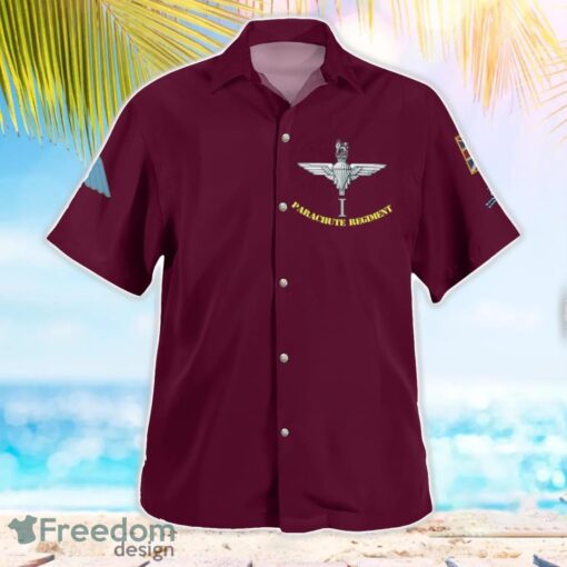 British Army 1 PARA 1st Battalion Parachute Regiment Summer Hawaiian Shirt Product Photo 3