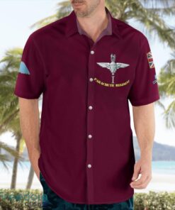 British Army 1 PARA 1st Battalion Parachute Regiment Summer Hawaiian Shirt Product Photo 4