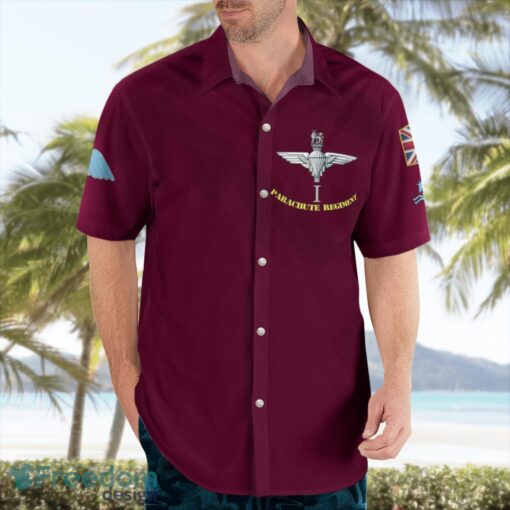 British Army 1 PARA 1st Battalion Parachute Regiment Summer Hawaiian Shirt Product Photo 4