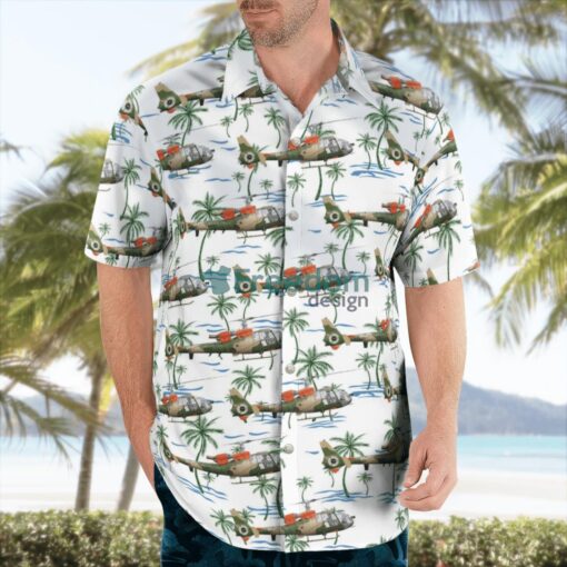 British Army Aerospatiale (Westland) SA-341B Gazelle AH1 Hawaiian Shirt Beach Summer Shirt Product Photo 3