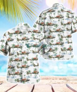 British Army Aerospatiale (Westland) SA-341B Gazelle AH1 Hawaiian Shirt Beach Summer Shirt